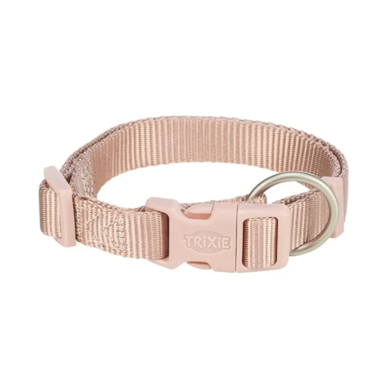 Collare regolabile nylon l 25mm rosa
