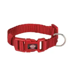 Collare regolabile nylon l 25mm rosso